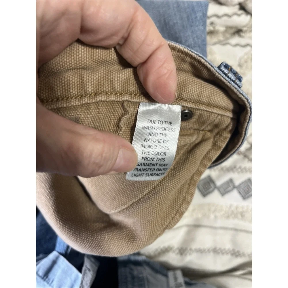 Duluth Trading Co Jeans Men Size 42x29‎ Ballroom Flex Blue Gusset Work Comfort